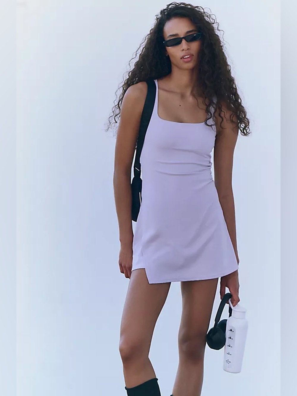 Free People Movement Women's Never‎ Better Dress Lavender large ($118 Retail)